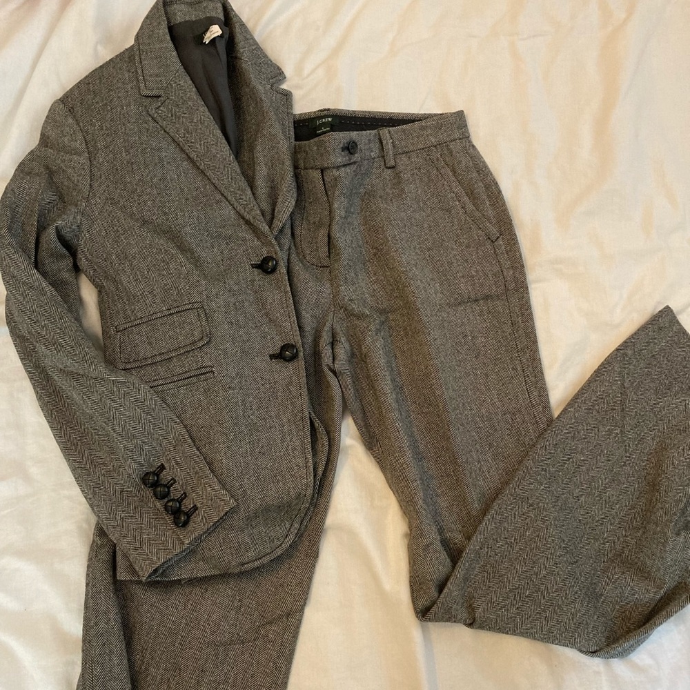 Herringbone J Crew Pantsuit